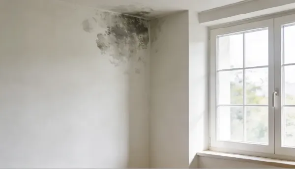 Moho y humedad en una pared de vivienda